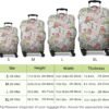 World Famous Scenery Luggage Cover - Washable Elastic Suitcase Cover - Eiffel Tower,Arc de Triomphe and Flower Butterfly Travel Suitcase Cover Fit 22-24 Inch Luggage - Image 6