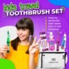 Kids Travel Size Toiletries Bag with Essential Oral Care Items - Bundled with Crest Kids Toothpaste, Travel Toothbrush Kids, ACT Mouthwash Kids, Floss Packs - Ideal Travel Essentials for Kids - Image 2