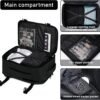 ECOHUB 16'' Travel Backpack For Women Men Airline Approved Personal Item Bag Essentials Laptop Casual Daypack Small Hiking Lightweight Waterproof Backpack, Black - Image 5
