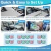 Airplane Bed for Toddler, Airplane Travel Bed Seat Extender with Magnetic Folding Puzzle, Airplane Leg Rest for Kids to Lie Down, Baby Travel Essentials for Flying Sleeping,Grey - Image 6