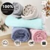 Ginat Turkish Beach Towel Boho Beach Throw Blanket Anti Resistant Sand Free Quick Dry Lightweight Sandless Cloud Hawaii Honeymoon Travel Essentials Xl Big Huge Jumbo Women Summer Vacation Gift - Image 8