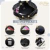 Womens Travel Weekender Bag, Travel Bag, Duffle Bag, Overnight Bag with shoe compartment, Carry on Bag - Image 7