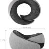 Travel Pillow, Neck Pillow Travel, Memory Foam Neck Pillow Travel Neck Pillow for Traveling, Neck Support Travel Pillows for Long Flights, Neck Travel Pillows for Airplanes, Pink - Image 6