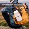 Water Bottle Holder with Strap for Hydro Flask Wide Mouth 32oz & 40oz, Water Bottle Carrier Sling Bag with Phone Pocket, Gym Bottle Accessories, Water Bottle Bag for Walking Hiking Travel-Gray Green - Image 6