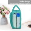 Travel Toiletry Bag for Women and Men, with Jewelry Organizer Compartment and Waterproof pocket, Hanging Makeup Accessories, Cosmetic Essentials, Toiletries Dopp Kit Set with Trolley Belt, Lake Blue - Image 6