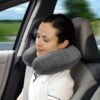 Memory Foam Neck Pillow - Adjustable Thickness for Best Comfort, Grey - Image 6