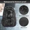 LemoHome Rolling Backpack,18 inch Water Resistant Wheeled Laptop Backpack,Carry on Luggage Business Bag,Trolley Suitcase for Men Women Adults to Travel (Black) - Image 7