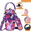 32/40/64/128 oz Neoprene Insulated Water Bottle Carrier Bag, Sling Bag Sleeve Pouch Holder with Strap & Paracord Handle and 2 Pocket for Travelling, Hiking, Camping - Image 7