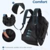 BAGSMART Travel Backpack Carry On Flight Approved for Women Men, TSA Approved Luggage, Large Personal Travel Bag Fit 17 Inch Laptop, 30L Water Resistant Stylish Backpack, Black - Image 6