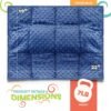 7lb Weighted Blanket for Kids (Blue), Plush Minky Weighted Lap Pad for Kids with Sensory Processing Issues Like Autism or ADHD, Giftable Kids Weighted Blanket with Travel Bag for Ages 6-12 - Image 2