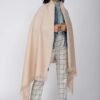 likemary Pashmina Shawls and Wraps for Women - Travel Blanket Scarf - Warm & Large Wool Wrap - Handmade Gift - Beige Fawn Scarf - Image 3