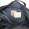 Kenneth Cole REACTION Port Stanley Duffel Pebbled Vegan Leather Carry On Shoulder Duffle Travel Bag, Black, 15" Laptop - Image 5