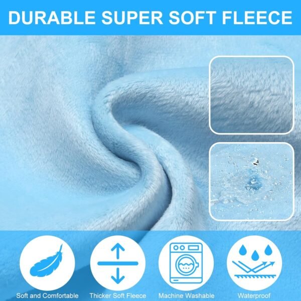 Toddler Airplane Bed, Kids Airplane Seat Extender Travel Bed, Kids Airplane Travel Essentials, Airplane Must Have for Toddlers, Baby Portable Plane Bed Foot Rest for Flights - Image 3