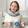 MULIHOMI™ Travel Pillow for Airplane with 100% Memory Foam, 360° Adjustable Full Surrounding Flying Neck Pillows, Travel Pillow Set (Grey) - Image 7