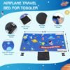 JiggyBox Toddler Travel Airplane Bed - Airplane Seat Extender for Kids with Side Pockets, Kids Airplane Travel Essentials, Airplane Must Have for Toddlers, Baby Portable Plane Bed Foot Rest for Flight - Image 6