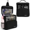 hatisan 1PC Portable Shower Caddy Dorm Room Essentials, Shower Caddy College Hanging Mesh Shower Caddy Bathroom Caddy, Shower Bag for College Shower Caddy Tote Traveling Gym Camping (Black)