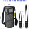 Water Bottle Holder with Strap, Premium Water Bottle Carrier with Strap Easy Clean, Light Water Bottle Carrier Bag, Water Bottle Holder with Pocket for Hiking, Walking, Travel - Image 6