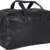 Kenneth Cole REACTION Port Stanley Duffel Pebbled Vegan Leather Carry On Shoulder Duffle Travel Bag, Black, 15" Laptop - Image 9