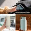 Collapsible Water Bottles 20 oz, Leak Proof, BPA Free Foldable Silicone Travel Water Bottle Cups for Taveling, Outdoors, On the go, Sage Green - Image 5