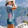 LyriFine 40oz Sport Water Bottle with Paracord Handles & Strap, Straw Lid & Spout Lid, Double Wall Vacuum Keep Cold & Hot, BPA-Friendly Reusable, Wide Mouth Water Bottle for Travel, Pink - Image 5