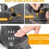 Rewondah Inflatable Travel Pillow for Sleeping Airplane - Inflatable Neck Pillow for Traveling on Plane with Washable Cover, Blow up Neck Travel Pillow for Airplanes, Cars - Portable and Comfortable - Image 6