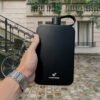 Flat Water Bottle | Stainless Steel 17oz Flask | Minimalistic Design for Easy Portability | BPA-Free, Leak-Proof | Perfect for Travel, Gym, and Everyday Use (Black) - Image 2