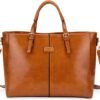 Badgley Mischka Julia Vegan Leather Tote Weekender Travel Bag (Tan)