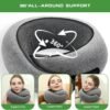 Travel Pillow, Neck Travel Pillow, Memory Foam Neck Travel Pillow, for Airplane Sleeping Neck Support,A Versatile and Exquisite Neck Pillow (Gray) - Image 2