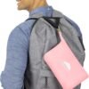 BlueHills Travel Blanket Pillow Compact Lightweight Pocket Size Airplane Traveling Essential Flight Trip Throw in Bag Portable Case Plane Accessory Pink L02 - Image 6