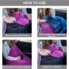 Well Traveled - 2 in 1 Fleece Travel Blanket with Stuffable Pillowcase, Airplane Travel Essentials, Portable Airplane or Car Blanket - Family Travel Necessities - Comfy Airplane Traveling Accessories - Image 4