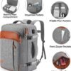 Travel Laptop Backpack,42L Carry on Luggage, Flight Approved Expandable Backpack,Business Anti Theft Weekender Bags for Women Men, Water Resistant Expandable Backpacks With 4 Packing Cubes - Image 6