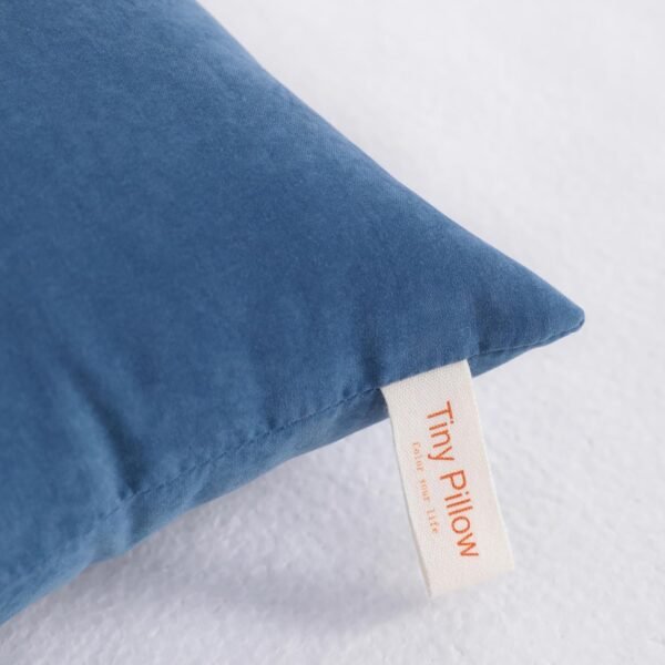 NTBAY Tiny Pillows, Down Alternative 7"x11" Microfiber Mini Pillows for Travel, Pets, Soft Machine Washable Small Pillows for Neck, Wrist, Lumbar and Knee, Denim Blue - Image 4