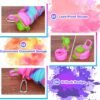 Collapsible Water Bottle 6 Pack Silicone Foldable Water Bottle with Carabiner BPA Free Expandable Water Bottle 500ml Leak Proof Portable Sport Water Bottle for Travel Gym Camping Hiking (Colorful) - Image 3