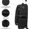Travelpro Maxlite 5 Softside Expandable Carry on Luggage with 4 Spinner Wheels, Lightweight Suitcase, Men and Women, Black, Carry On 21-Inch - Image 4