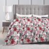 (Color Skulls) Print Fall Throw Blanket Personalized Soft Flannel Blanket for Bed Couch Sofa, Blanket for Lightweight Fuzzy Cozy Blankets for Travel Office Home 50"X40" - Image 6