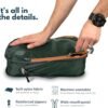 Compression Packing Cubes for Travel - Luggage and Backpack Organizer Packaging Cubes for Clothes (Green and Brown, 6Piece) - Image 4