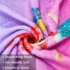 Fluffy Pink Cartoon Throw Blanket 52'' x 40'' Kids Girls Age 2 3 4 5 6 7 8 9 10 11 12 Year Old Super Soft Warm Blanket for Couch Chair Living Room Travel - Image 4