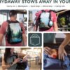 HYDAWAY Collapsible Water Bottle Travel Case - Store & Protect Bottles, Bowls & Folding Cups I Travel, Camping, Hiking & Festival Essentials, TSA Mini Accessory Bag for Air Travel with Carabiner Clip - Image 6