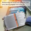 3PCS Clear Suitcase Cover Protectors with Colorful Straps, (20 Inches, 24 Inches, 28 Inches) Transparent PVC Waterproof Luggage Protective Cover Dustproof Travel Luggage Sleeve Protector - Image 7