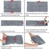 Tirrinia Travel Blanket Pillow - Wearable Airplane Blanket with Feet Pockets for Long Flights, Airplane Accessories Blanket Robe for Women and Men, Gift for Her - Image 7