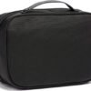 TUMI Alpha Split Travel Kit - Compact Toiletry Bag for Men & Women - Features Removable Leather Handle & 3 Zip Pockets - Black - Image 3