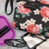 Storage Bag with Combination Lock, Water Resistant Carbon Lining Portable Bag File Organizer Enduring Travel Bag Durable and Stylish Great Gift for Men Women (Flower) - Image 7