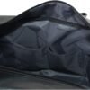 Kenneth Cole REACTION Port Stanley Duffel Pebbled Vegan Leather Carry On Shoulder Duffle Travel Bag, Black, 15" Laptop - Image 12