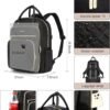 LOVEVOOK Laptop Backpack for Women, 15.6 Inch, Black, Quilted Commuter Backpack with USB Charging Port, Water Resistant, Lightweight Travel Work Backpack - Image 6