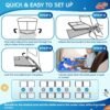 JiggyBox Toddler Travel Airplane Bed - Airplane Seat Extender for Kids with Side Pockets, Kids Airplane Travel Essentials, Airplane Must Have for Toddlers, Baby Portable Plane Bed Foot Rest for Flight - Image 8