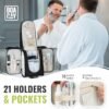 BOACAY Hanging Travel Toiletry Bag for Women and Men, Makeup Bag, Bathroom & Shower Organizer Kit for Accessories, Cosmetics, Travel Essentials - Image 4