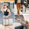 Vancropak Travel Bags for Women Carry on, Large Travel Backpack Airline Approved, Expandable Weekender Daypack Overnight Suitcase Backpack, Luggage for International Flight Traveling Hiking, Beige - Image 7