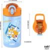 Zak Designs Sonic Kids' 2-Pack Leak-Proof Water Bottles With Straw, Handle and Pop-Up Spout Cover - Image 7