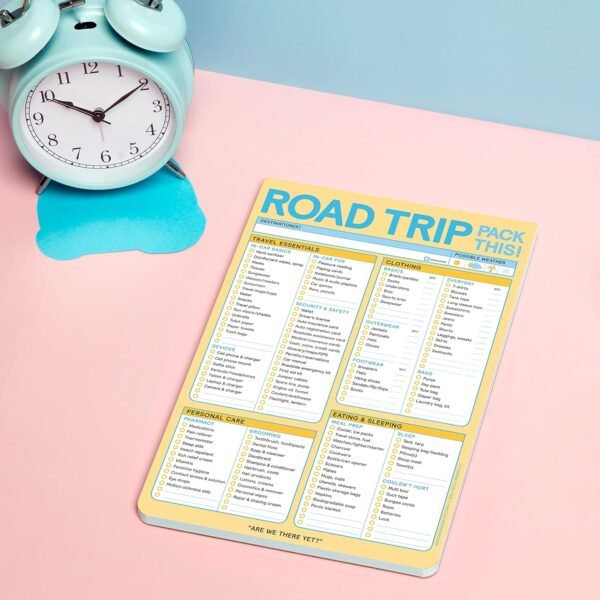 Knock Knock Roadtrip Pack This! Pad - Road Trip Packing List Pad - Image 4