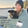 Down Camping Blanket - Warm Puffy Camping Quilt for Cold Weather, Backpacking, Hiking, Beach, Travel Gear - Lightweight Outdoor Packable Blanket Poncho or Throw & Bag - 50x77 - Image 5